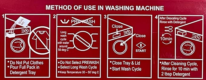 LG Washing Machine ScaLGo 3-Pack Tub Cleaner Powder (Top Load/Front Load)