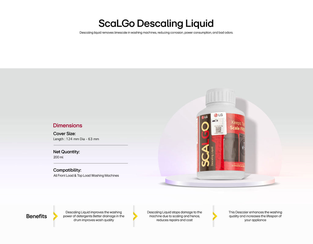 LG Washing Machine Front load/ Top Load Washer Tub Cleaner Liquid