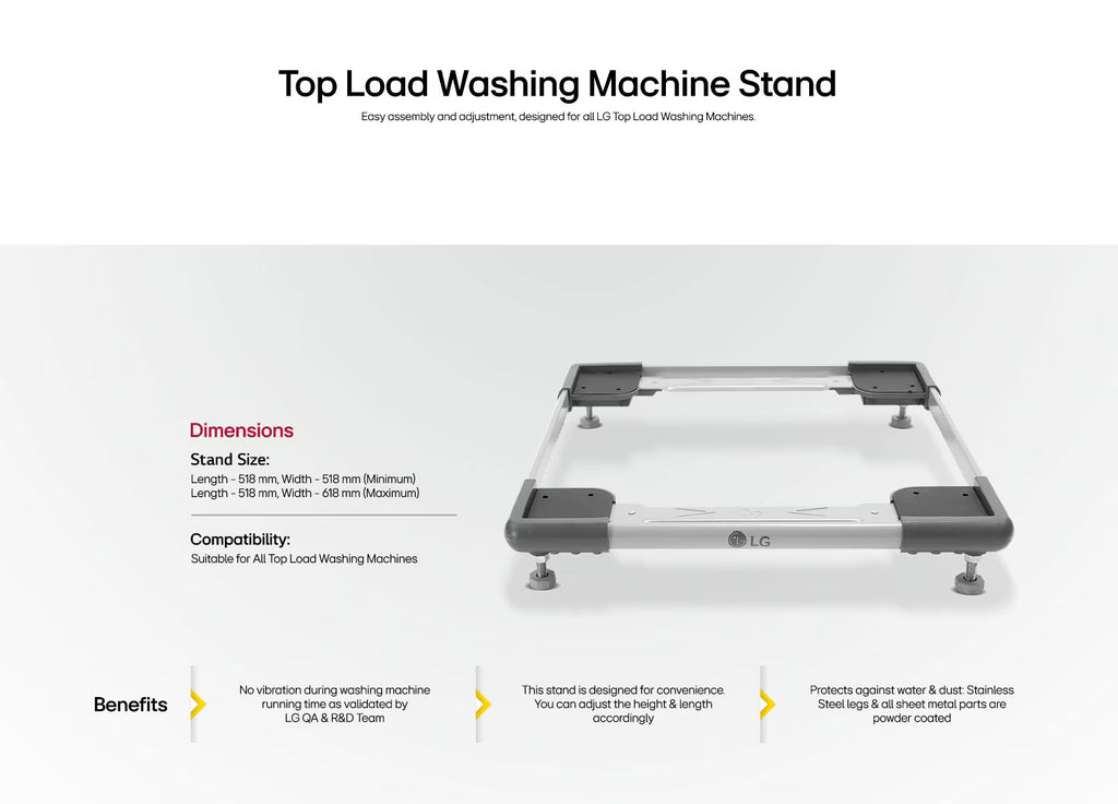 LG Top Loading Washing Machine Stand